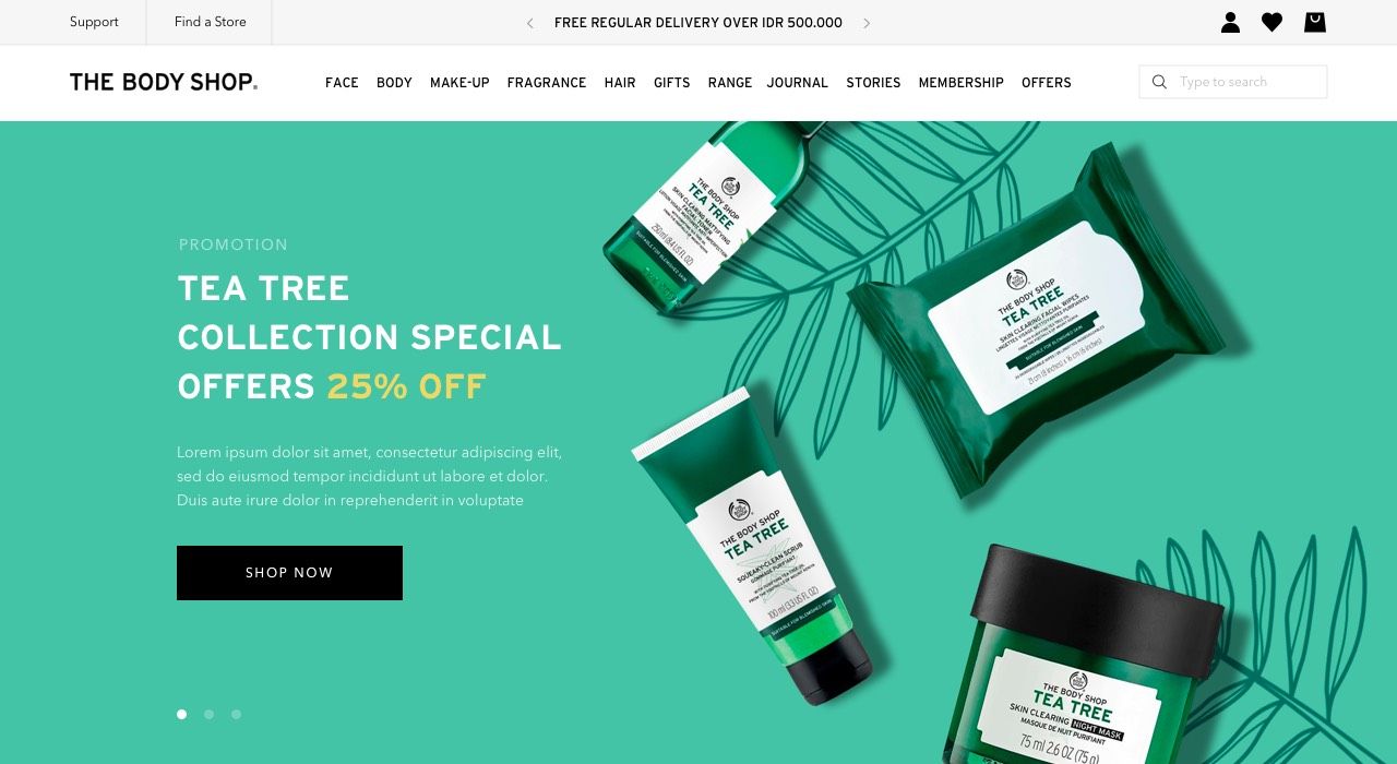 The Body Shop by Fleava - Bali, Jakarta & Singapore Digital Agency